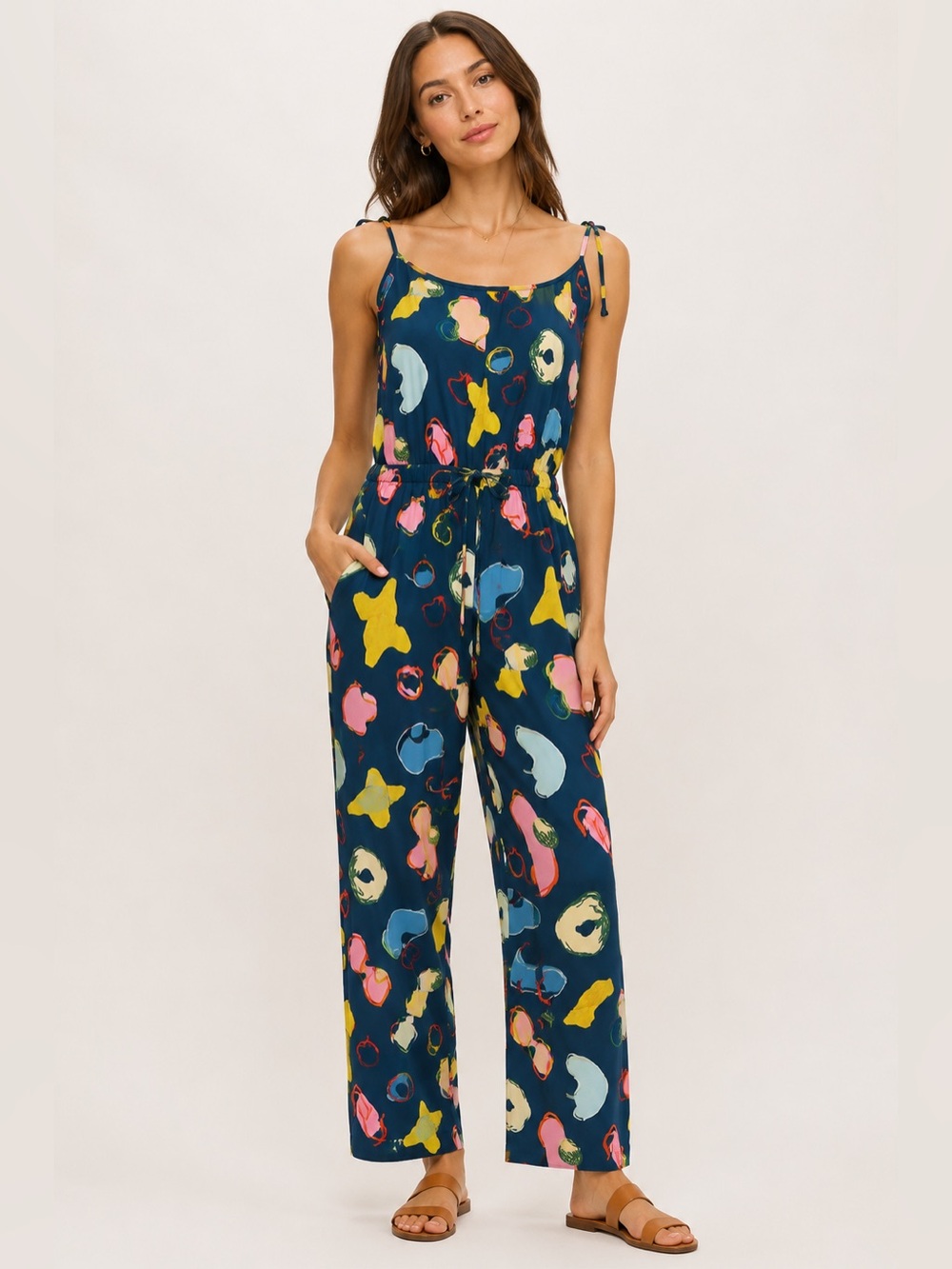 NWT Gorman X Katie Eraser Patterned Step Down Pantsuit Jumpsuit - US 6 / AU 10